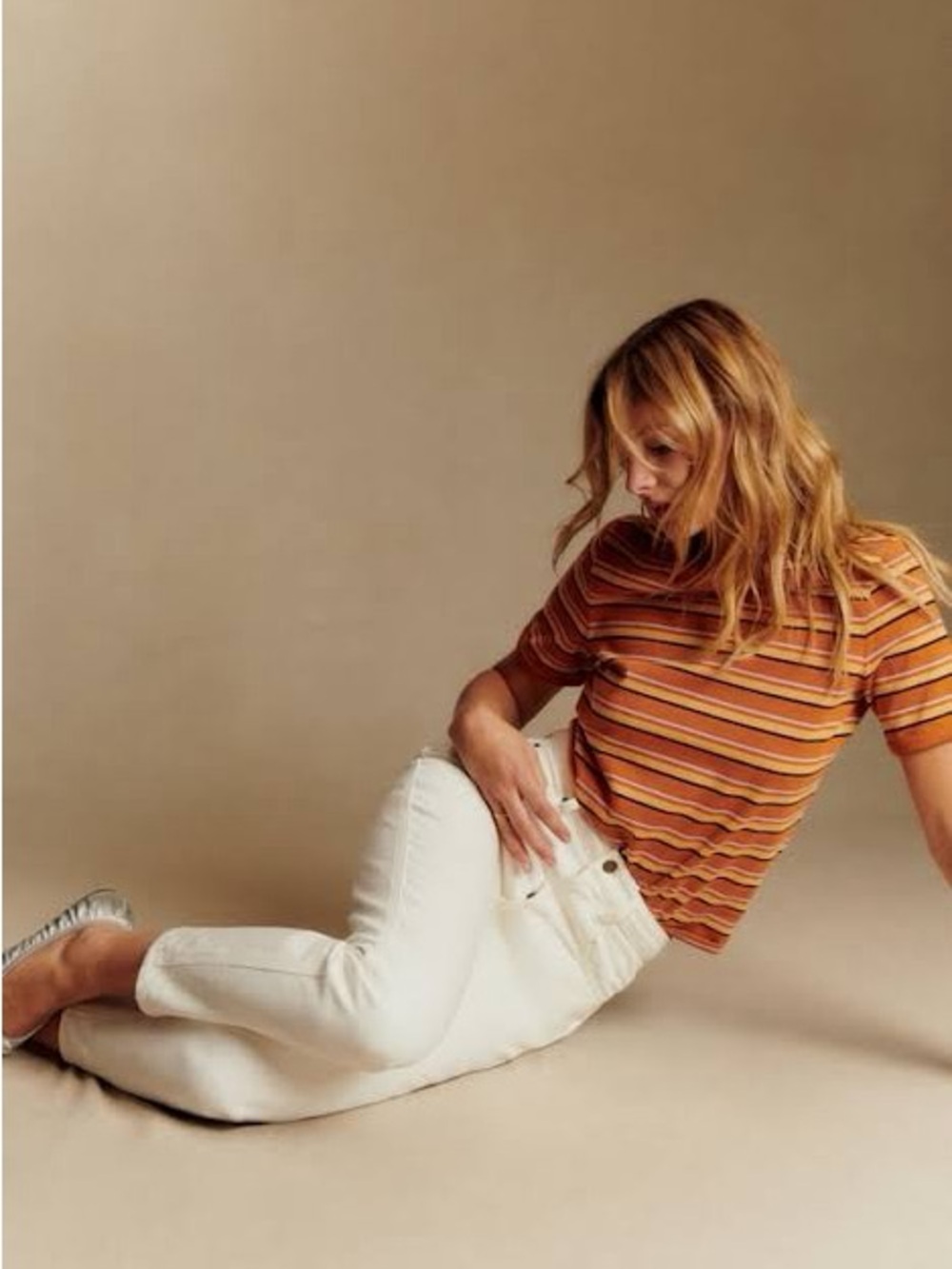 Sezane Cream Le Straight Crop Jeans size 36 (read description)